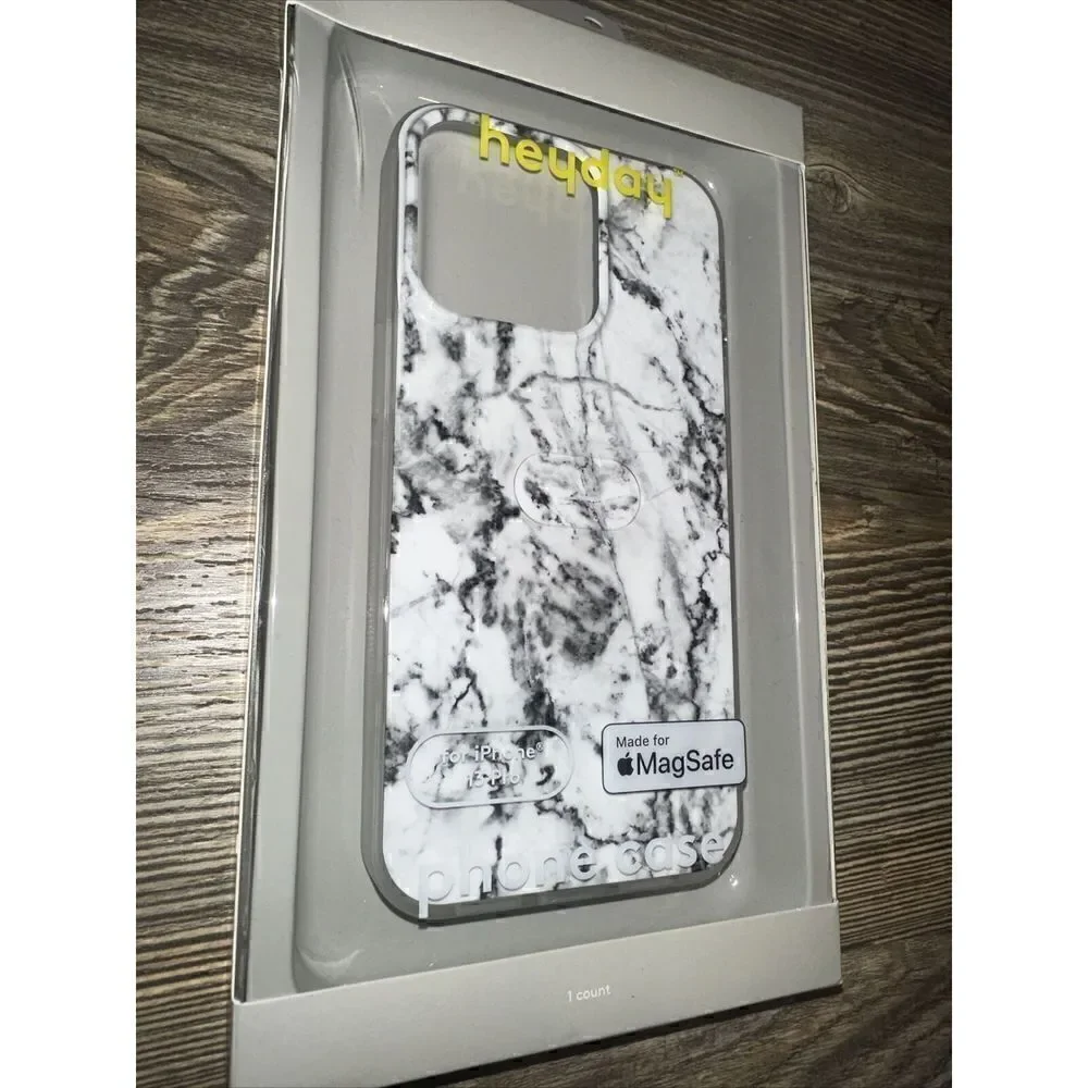 Heyday Apple iPhone 13 Pro Case with MagSafe - White Marble